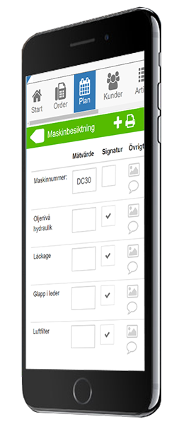 Egenkontroll i Smartoff-appen